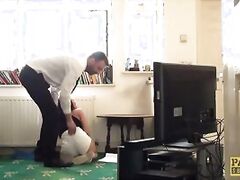 UK squirting skank rough fucked by maledom